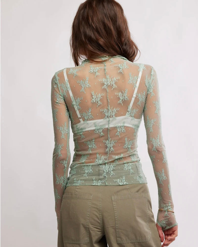 Anja Top Sage Green