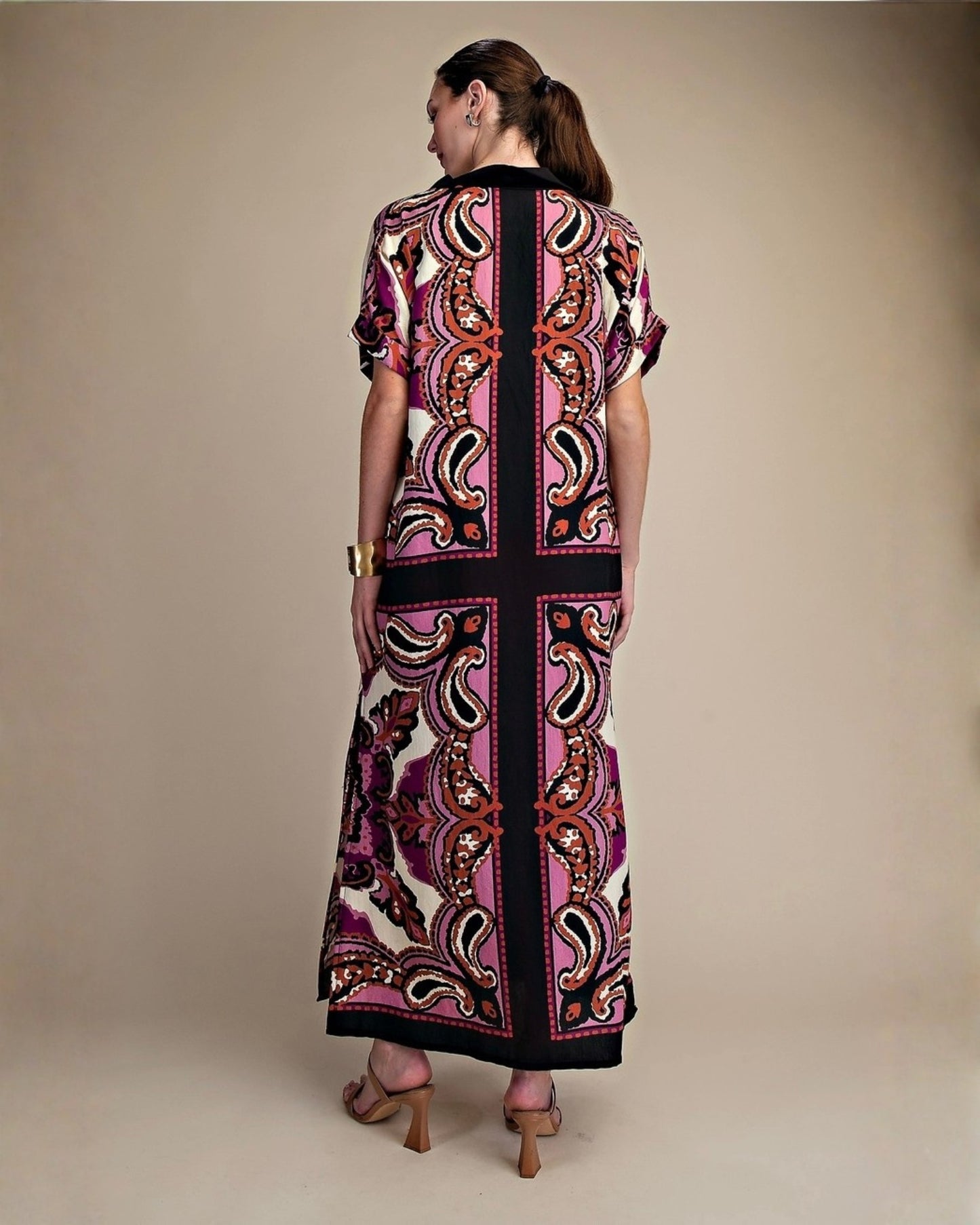 Dona Maxi Print Dress