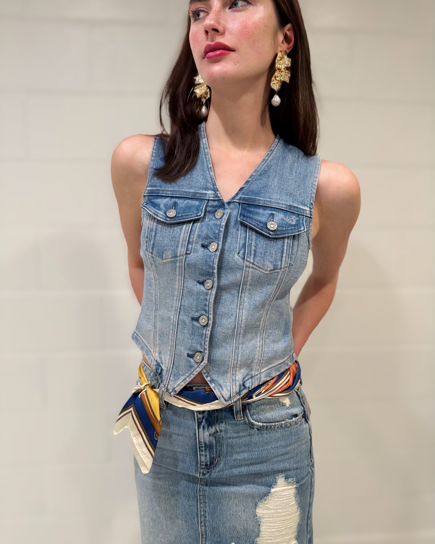 Olivia Denim Vest