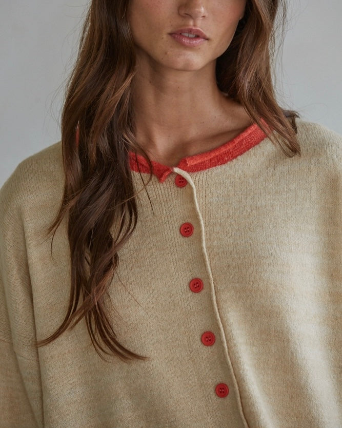 Morena Contrast Cardigan