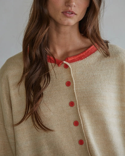 Morena Contrast Cardigan