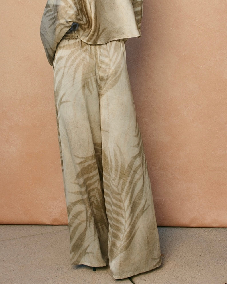 Tropicana Looped Belt Pants