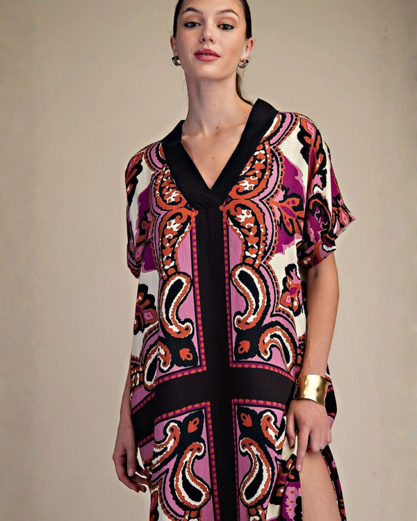 Dona Maxi Print Dress