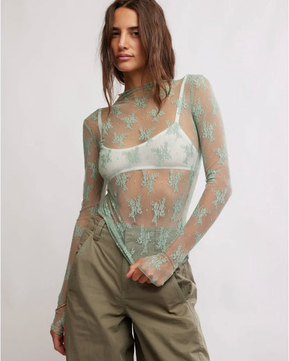 Anja Top Sage Green