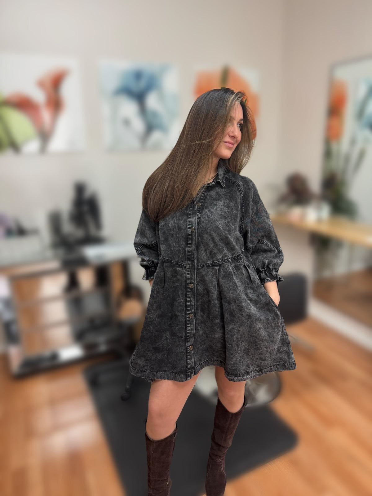 Lola Denim Dress