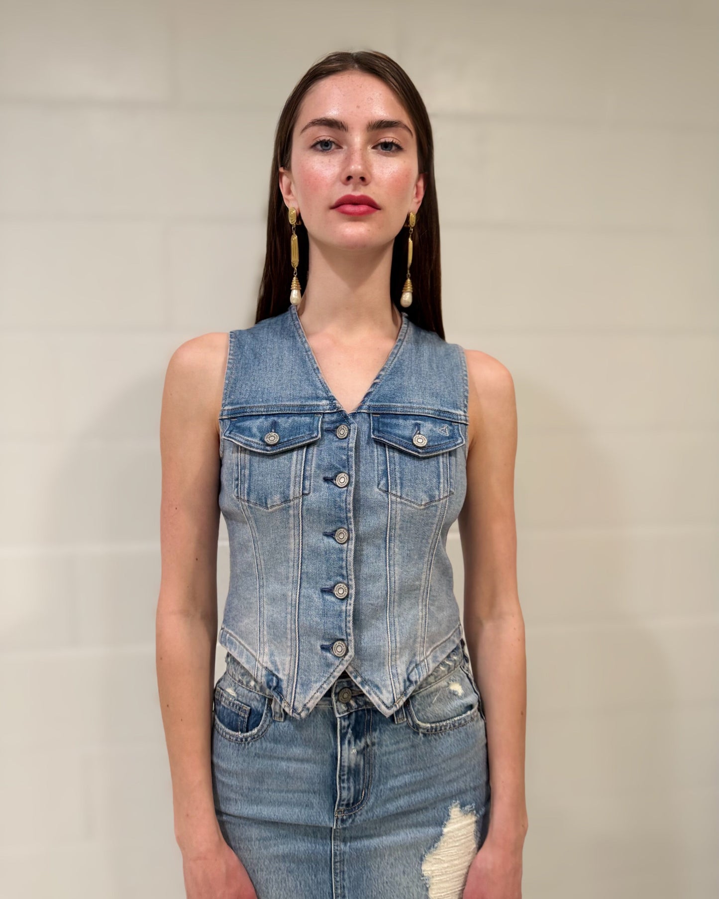 Olivia Denim Vest